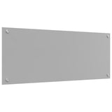 Kitchen Backsplash Light Grey 100X40X0.6 Cm Tempered Glass