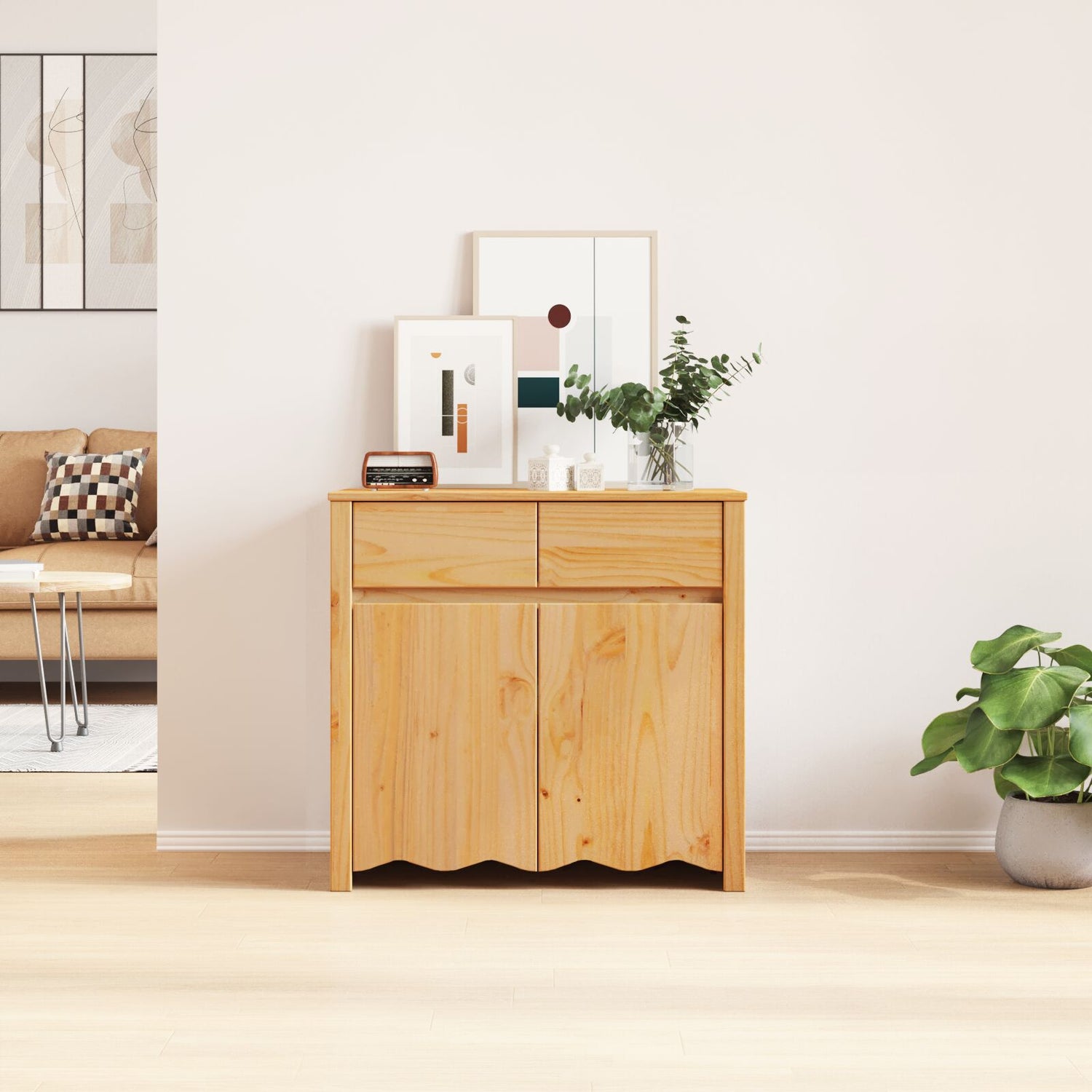 Sideboard &quot;Drammen&quot; 79X43X75,5 Cm Solid Wood Pine
