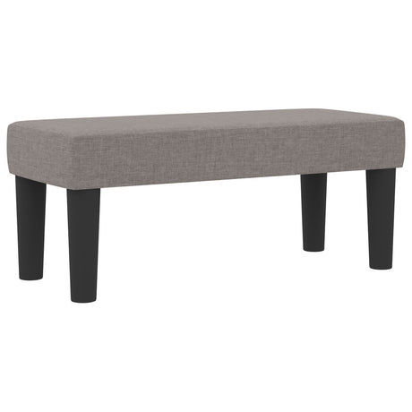 Box Spring Bed With Mattress & Bench Taupe 80X200 Cm Fabric
