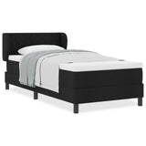 Box Spring Bed With Mattress Black 90X190 Cm Fabric