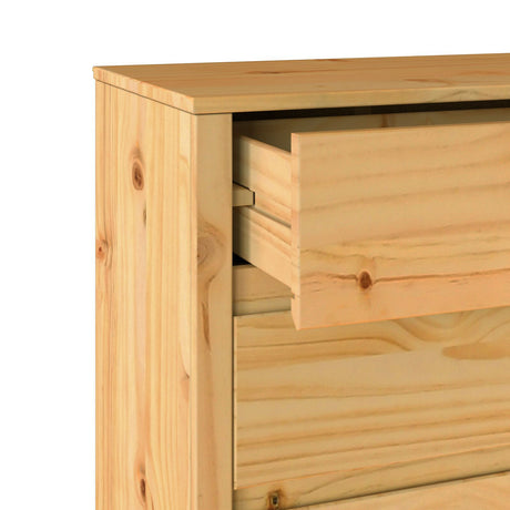 Chest Of Drawers &quot;Drammen&quot; 76,5X40X91 Cm Solid Wood Pine