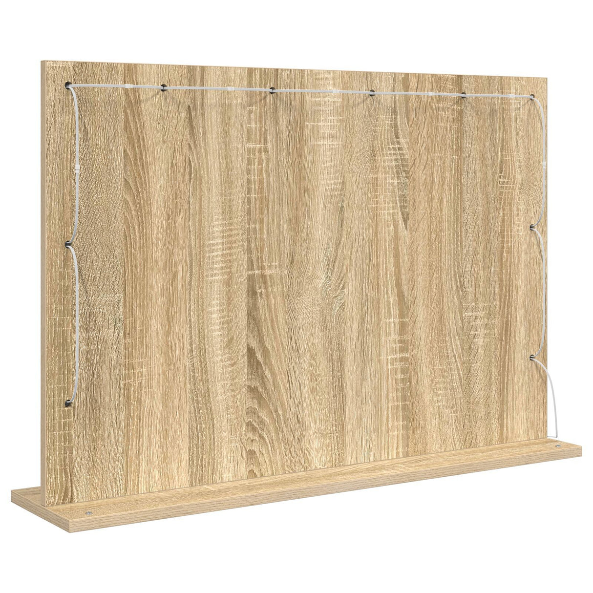 Vanity Mirror Sonoma Oak Engineered Wood, Glass 80 X 55 X 18 Cm