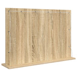 Vanity Mirror Sonoma Oak Engineered Wood, Glass 80 X 55 X 18 Cm