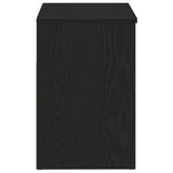 Hall Bench Black Oak 60X30X45 Cm Engineered Wood