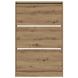 Shoe Cabinet Artisan Oak 80X21X125,5 Cm Engineered Wood