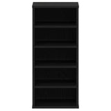 Shoe Cabinet 2 Pack - Black Oak - 32X35X70 Cm - Made Of Engineered Wood