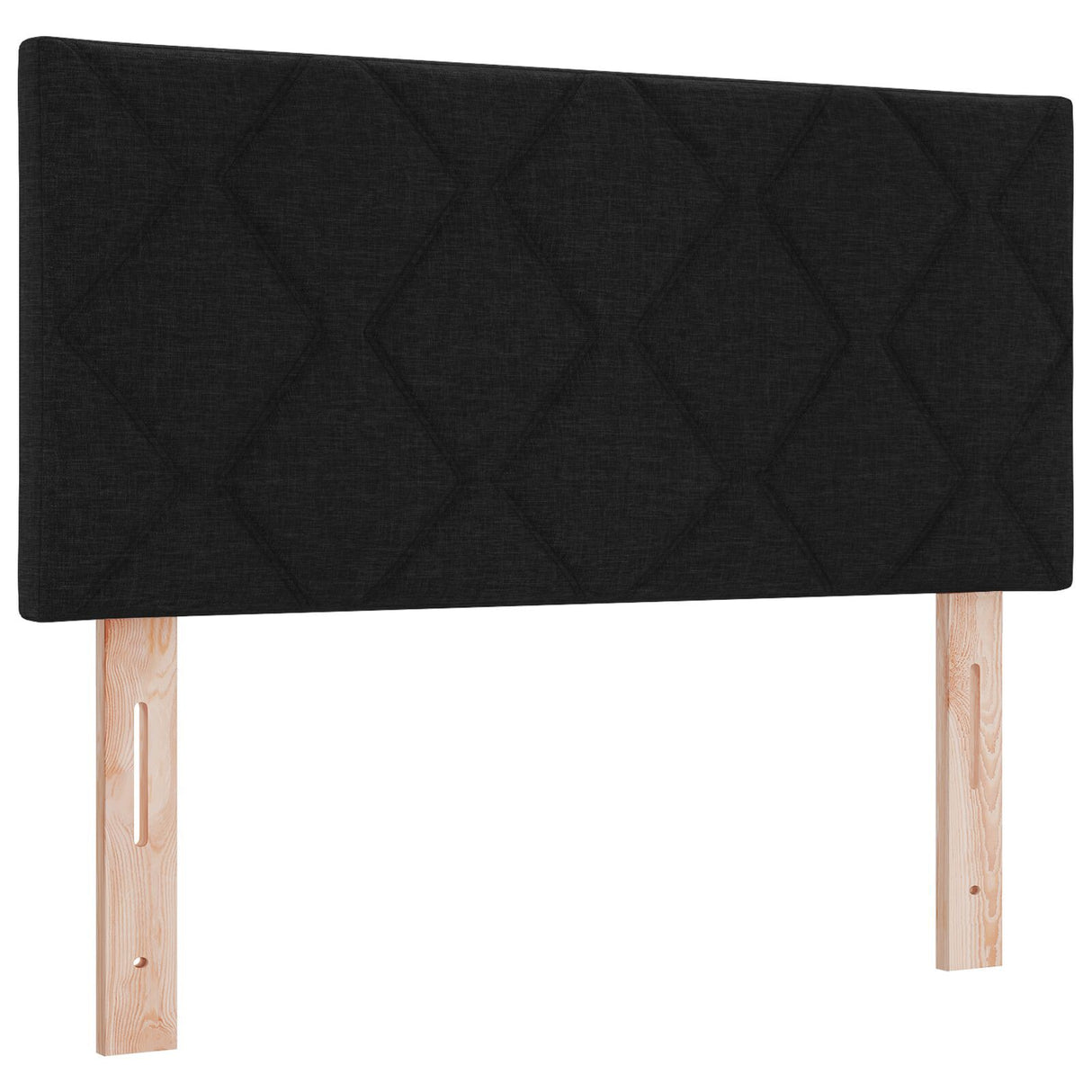 Box Spring Bed With Mattress & Led Black 120X200 Cm Fabric