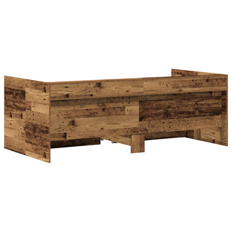 Daybed With Drawers Old Wood Engineered Wood 90 X 190 Cm Sturdy