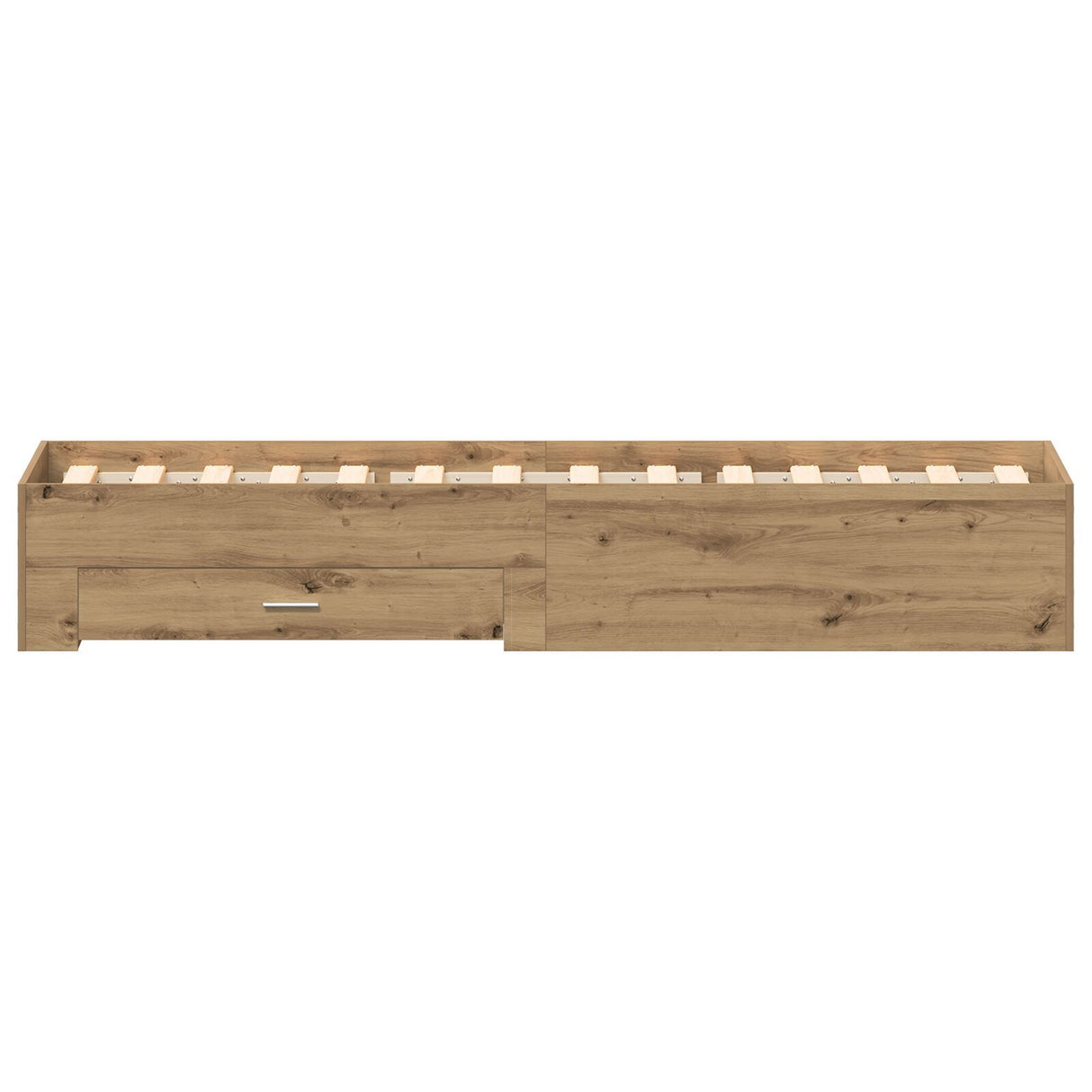 Bed Frame Artisan Oak 100X200 Cm Engineered Wood