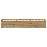 Bed Frame Artisan Oak 100X200 Cm Engineered Wood