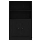Highboard Black Oak 60X35.5X103.5 Cm Engineered Wood