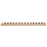 Floor Bed Frame White 100X220 Cm Solid Wood Pine