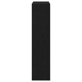 Shoe Cabinet With Flip Drawer Black Oak 80X21X87,5 Cm