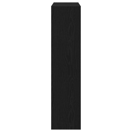 Shoe Cabinet With Flip Drawer Black Oak 80X21X87,5 Cm