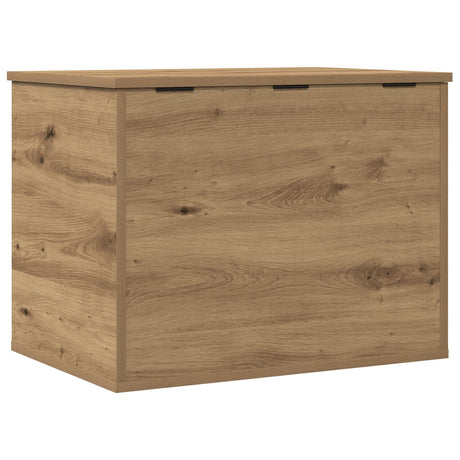 Storage Box With Lid Artisan Oak 60X42X46 Cm Engineered Wood