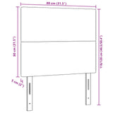 Headboard Plain Design Corduroy Fabric