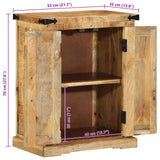 Sideboard 55X35X70 Cm Solid Wood Rough Mango