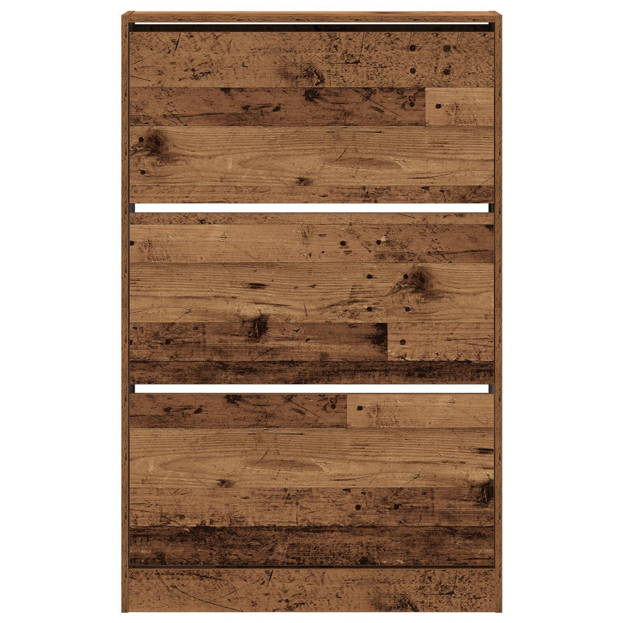 Shoe Cabinet Old Wood 80X21X125,5 Cm Engineered Wood