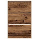 Shoe Cabinet Old Wood 80X21X125,5 Cm Engineered Wood