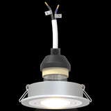 Recessed Spotlights 24 Pcs Round Gu10 Silver Ø91 Mm