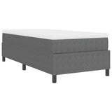 Box Spring Bed With Mattress Light Grey 80X200 Cm Corduroy Fabric