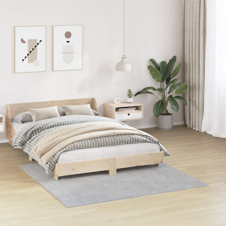 Shaggy Rug With Latex Backing Grey 160X160 Cm