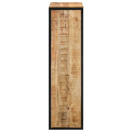 Shoe Cabinet 50X30X110 Cm Solid Rough Wood Mango