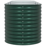 Garden Raised Bed Green 320X80X81 Cm Galvanized Steel