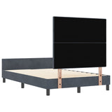 Bed Frame Dark Grey 120X200 Cm Velvet