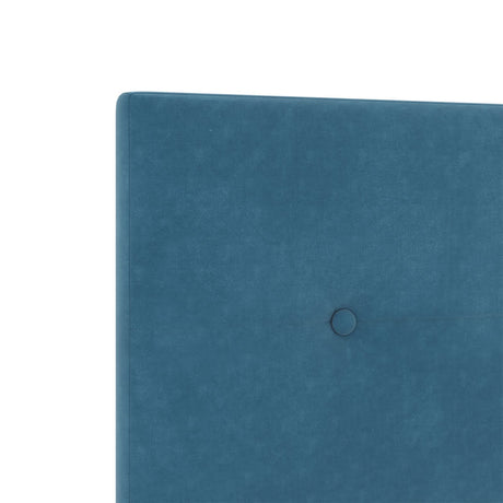 Bed Frame Dark Blue 160X200 Cm Velvet