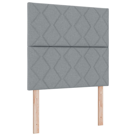 Light Grey Fabric Bed Frame 120X200 Cm