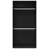 Black Oak Wardrobe - 100X50X200 Cm, Made Of Engineered Wood