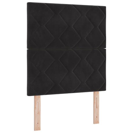 Bed Frame Black 80X200 Cm Velvet