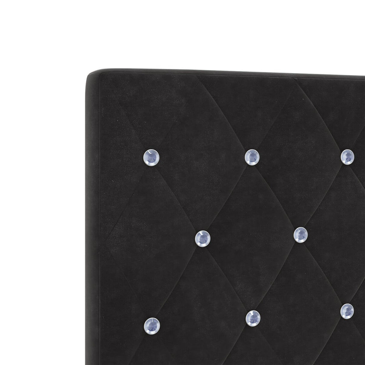 Bed Frame Black 200X200 Cm Velvet