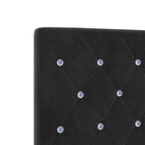 Bed Frame Black 200X200 Cm Velvet