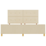 Bed Frame Cream 180X200 Cm Fabric