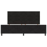 Black Velvet Bed Frame 200X200 Cm