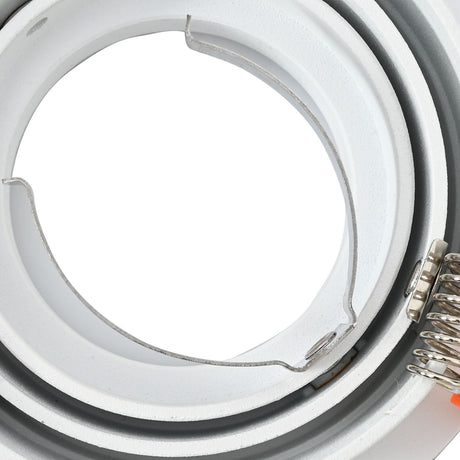 Recessed Spotlights 6 Pcs Round Gu10 White Ø91 Mm