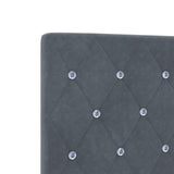 Bed Frame Dark Grey 160X200 Cm Velvet