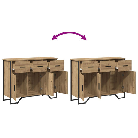Sideboard Artisan Oak 97X32.5X74.5 Cm Engineered Wood