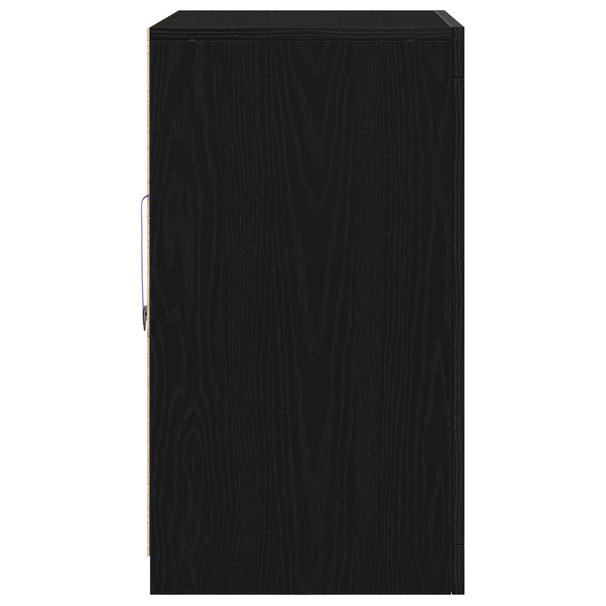 Sideboard With Led Lights Black Oak 60,5X37X67 Cm