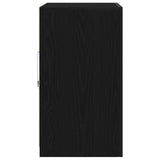Sideboard With Led Lights Black Oak 60,5X37X67 Cm
