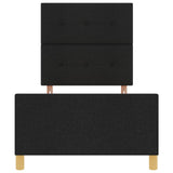 Black Fabric Bed Frame 100X200 Cm