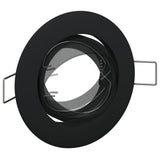 Recessed Spotlights 6 Pcs Round Gu10 Ø90 Mm Steel