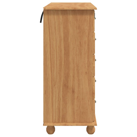 Chest Of Drawers 'Askim'91X40X95.5 Cm Solid Wood Pine