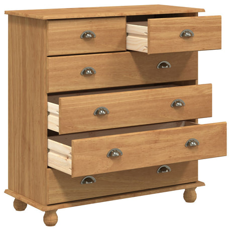 Chest Of Drawers 'Askim'91X40X95.5 Cm Solid Wood Pine