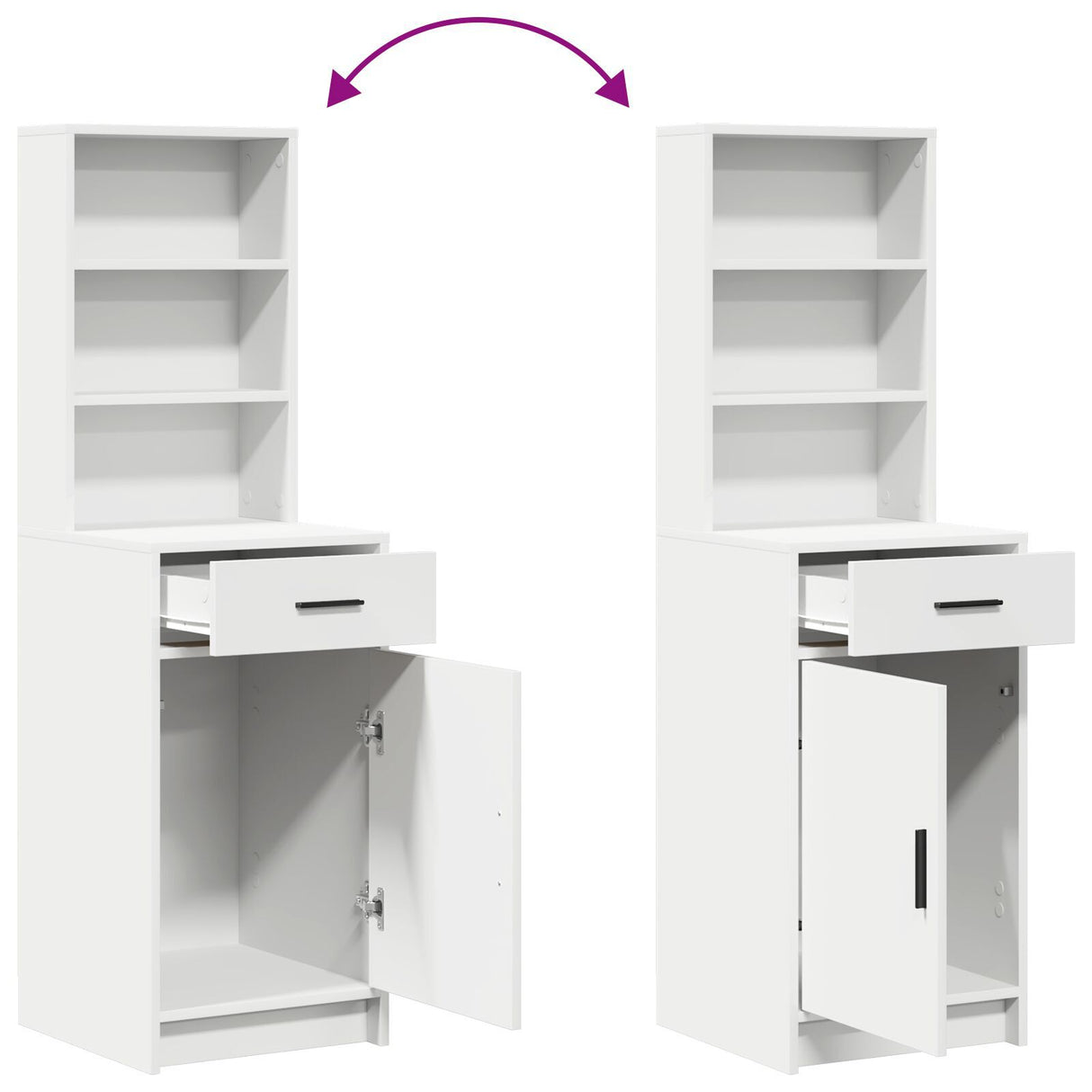 Tall Cabinet 40X41X135 Cm Made Of Engineered Wood