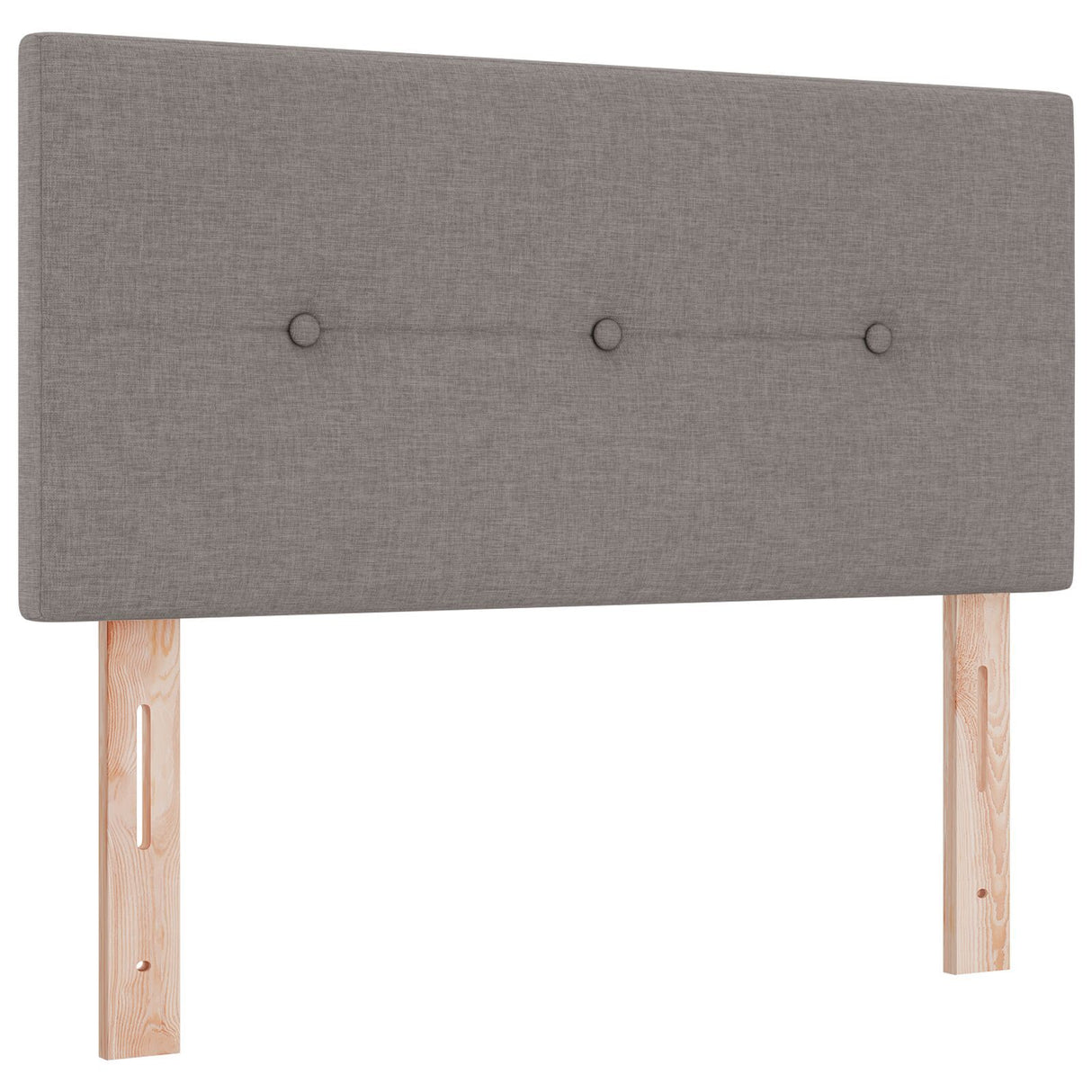 Box Spring Bed With Mattress Taupe 80X200 Cm Fabric