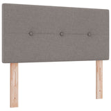 Box Spring Bed With Mattress Taupe 80X200 Cm Fabric