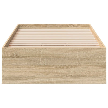 Bed Frame Sonoma Oak 90X190 Cm Engineered Wood